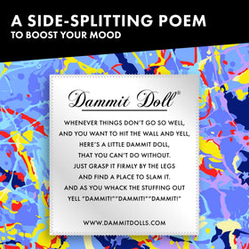 Dammit Doll Limited Edition ready to work it out for artists under pressure.