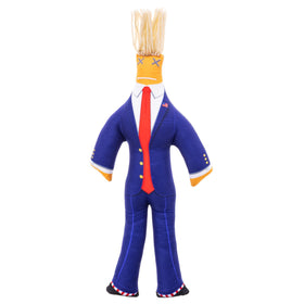 Dammit Doll golden hair design as a stress-relief outlet