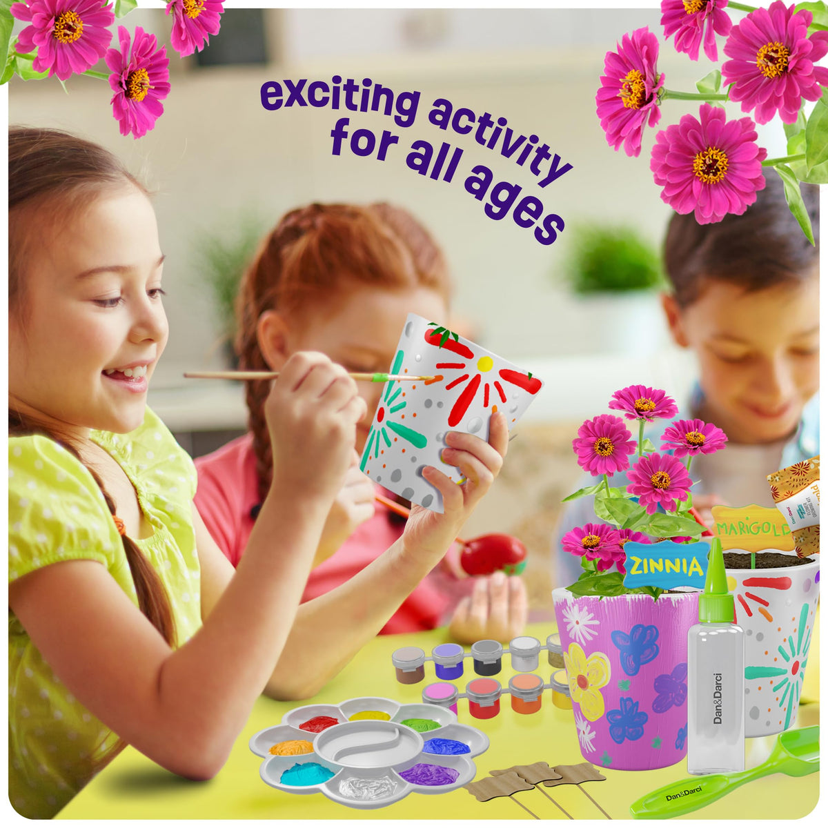 Dan&Darci 12-color paint strip offers a vibrant palette for kids