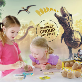 Dan & Darci Dig a Dozen kit with chisels and brushes for careful digging.