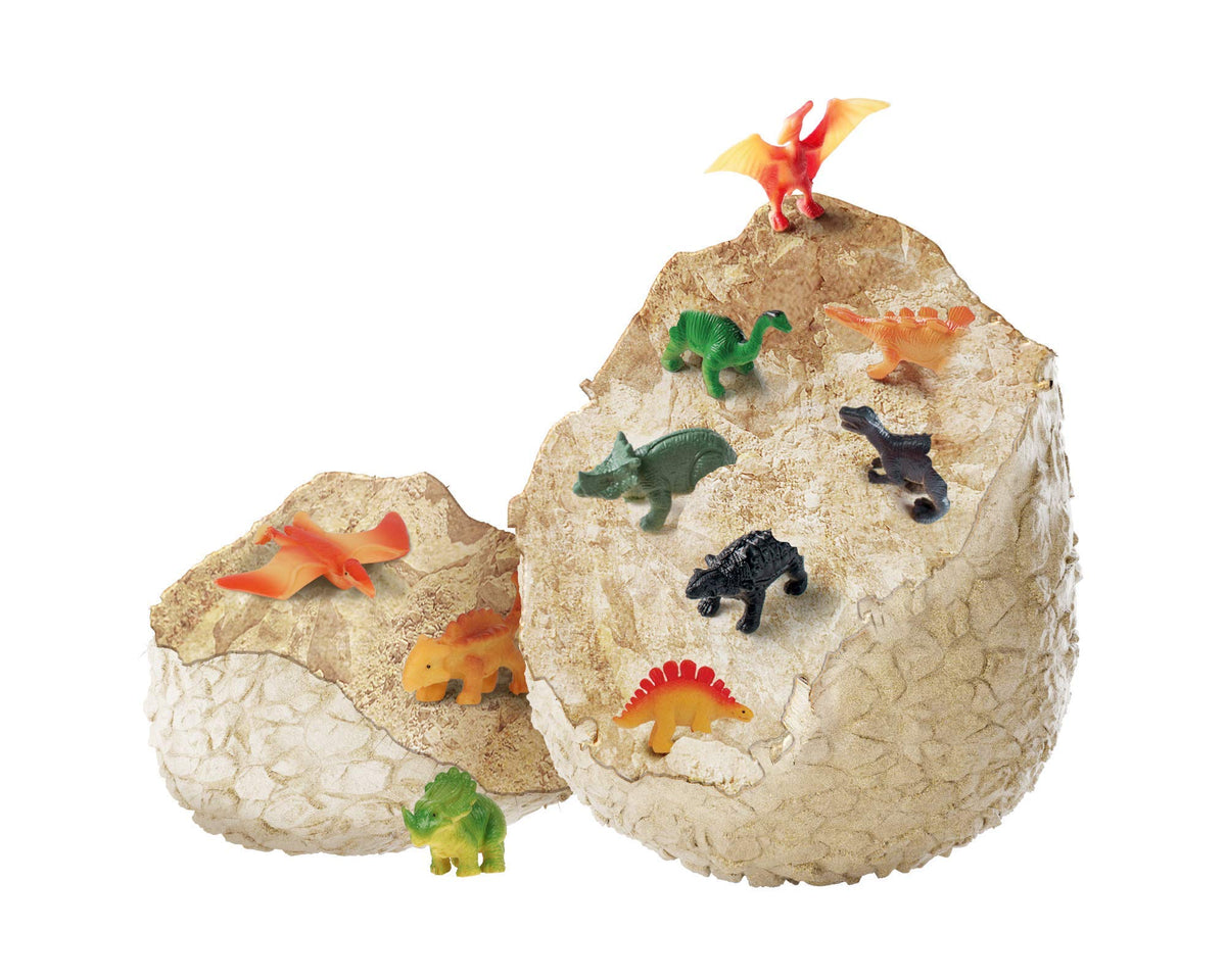 Dan&Darci Jumbo Dino Egg Ankylosaurus figure included for exploration.