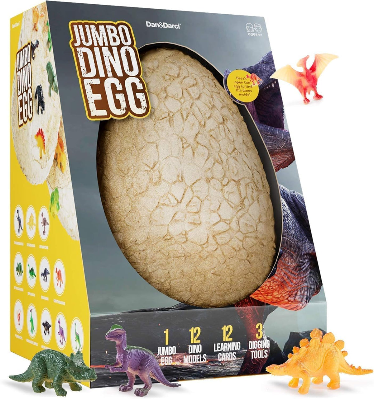 Dan&Darci Jumbo Dino Egg hero image for hands-on STEM play.