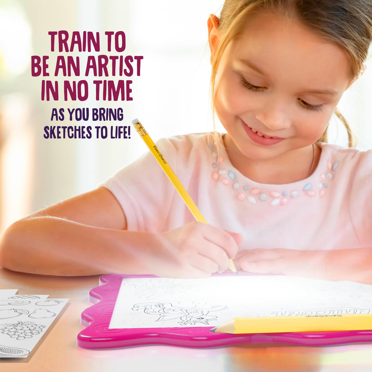 Dan&Darci LED lighting enables clear tracing during dimmer play sessions