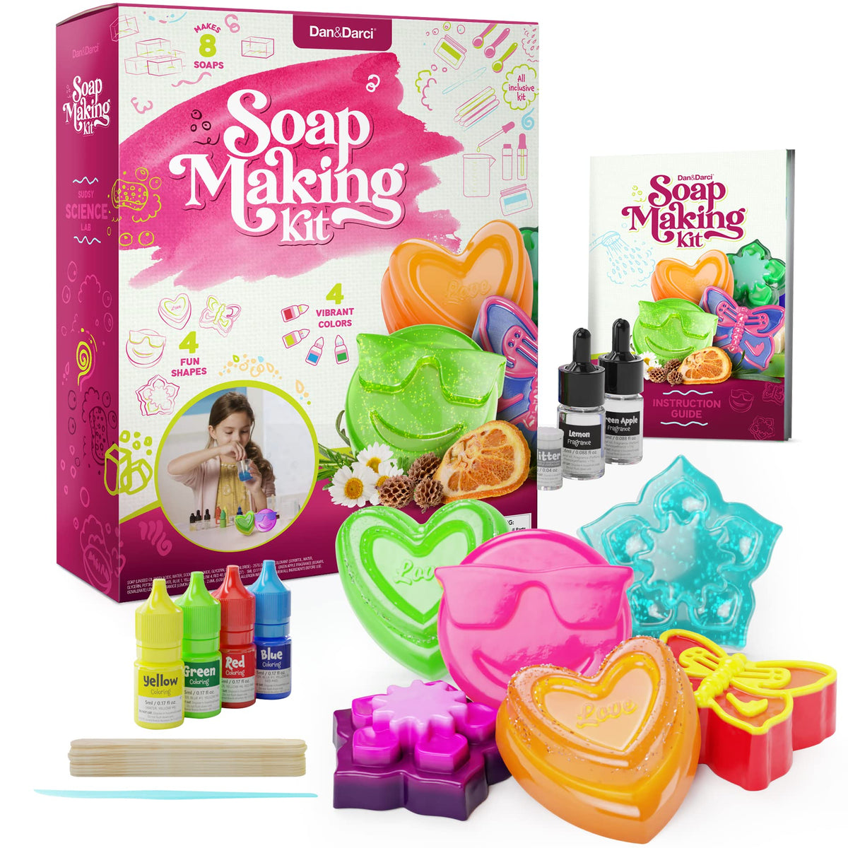 Dan&Darci molds and tools enhance kid craft activity.