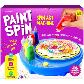 Dan&Darci paint spin art machine in action sparks creativity for kids.
