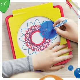 Dan&Darci Spiral Art Studio child creating—fun activity that builds fine motor skills