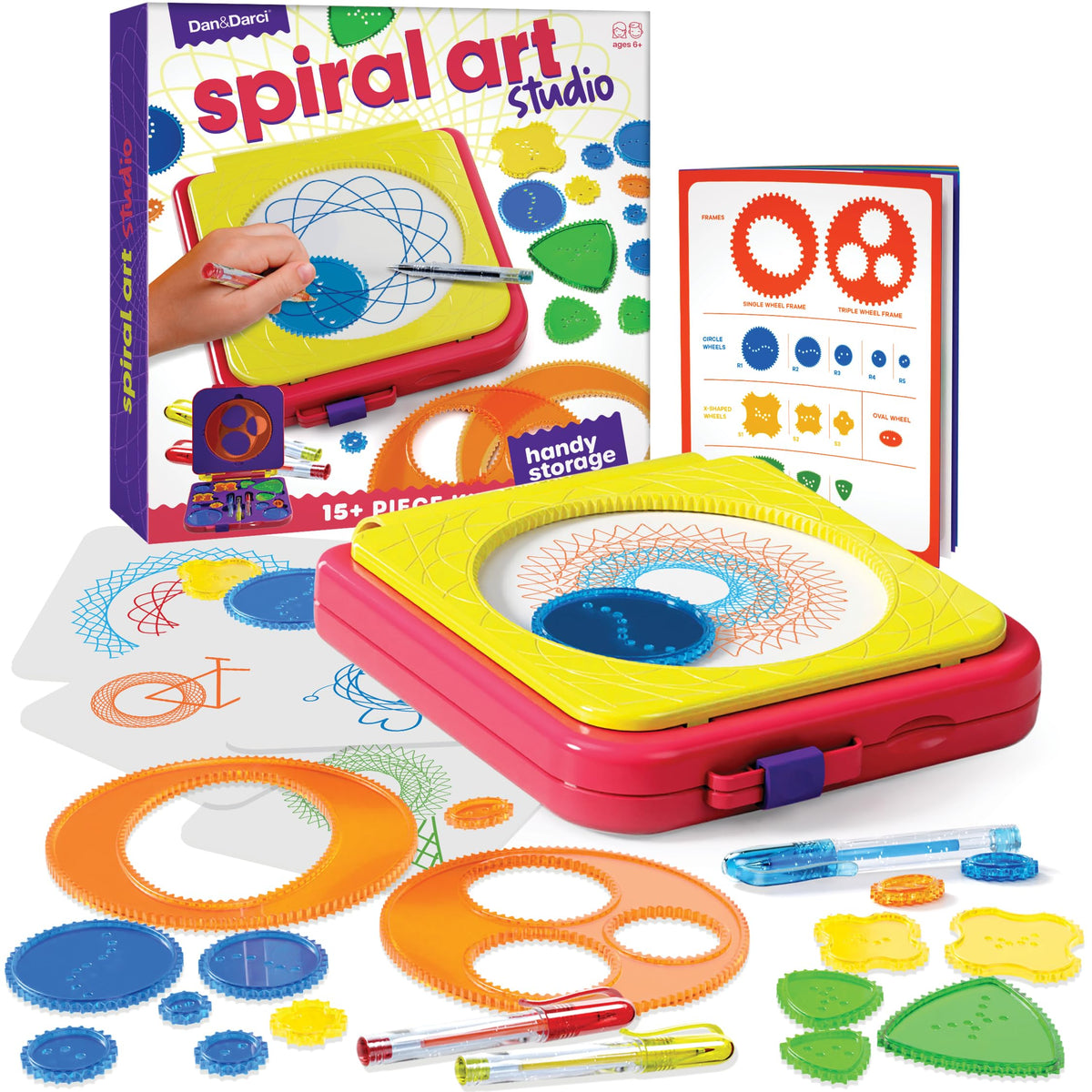 Dan&Darci Spiral Art Studio front cover—beginner-friendly kit for creative projects