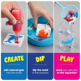 Dan&Darci Water Pets Molds for unicorn and dinosaur shapes