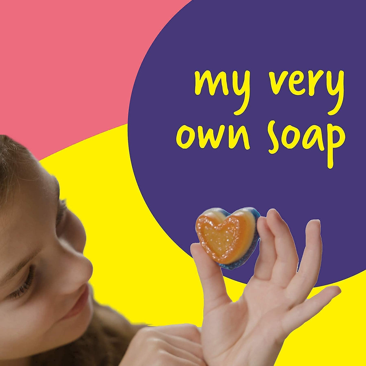 Dan&Darci yellow liquid color brightens soap designs.