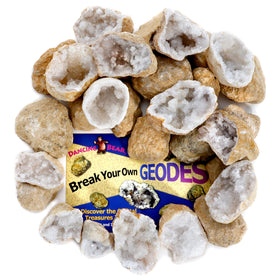 Dancing Bear geodes instruction sheet guides safe, step-by-step cracking.