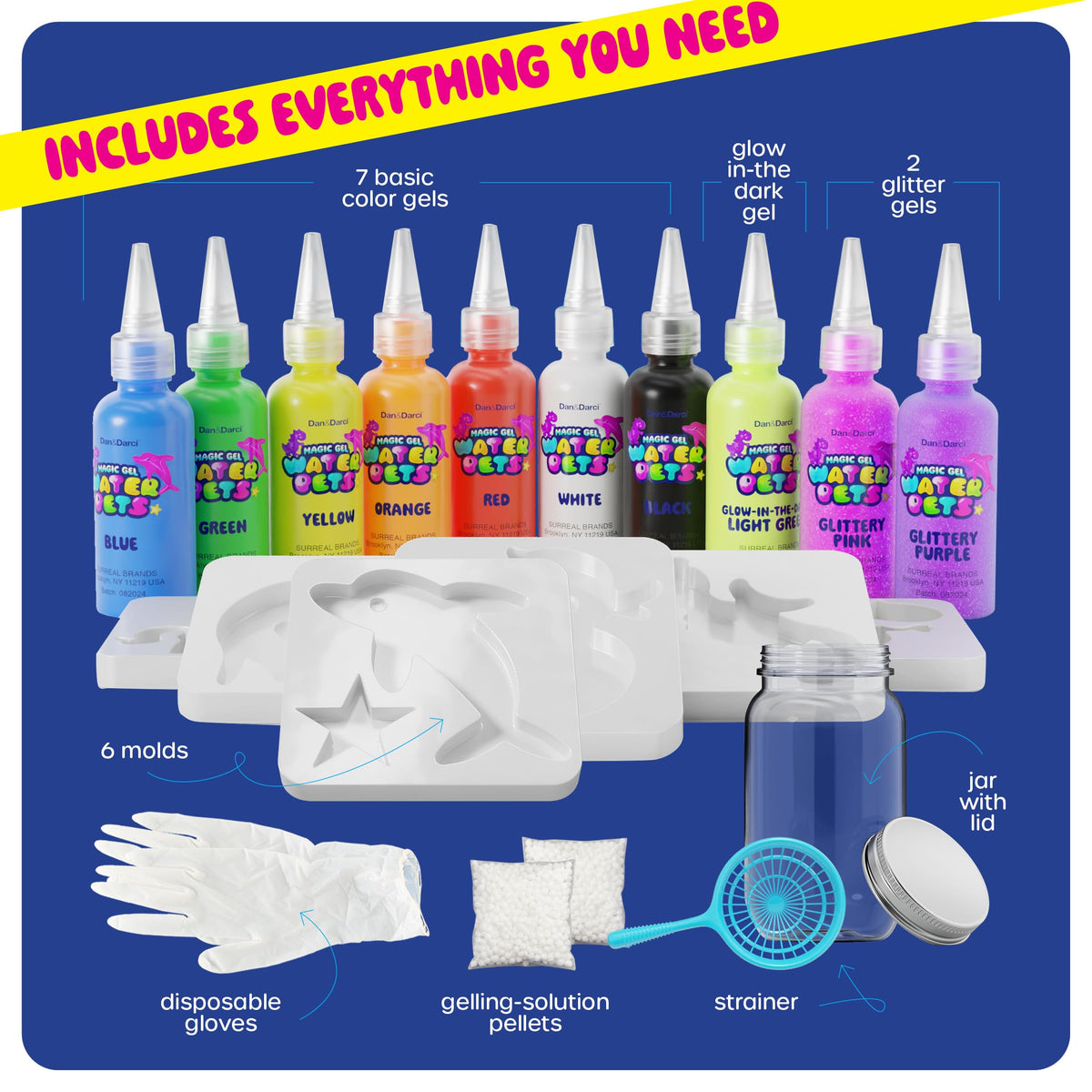 Dan&Darci Aqua Fairy kit glow gel lights up after-dark play