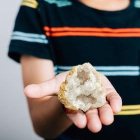 Dan&Darci Break Your Own Geodes kids geology activity promotes hands-on learning.