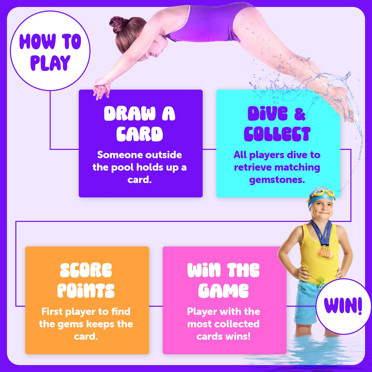 Dan&Darci complete game set includes gems, cards, bag, and manual.