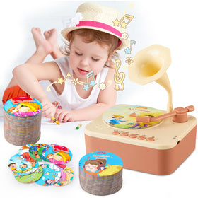 DANGKAEN phonograph-shaped toy appealing colorful design stimulates imagination.