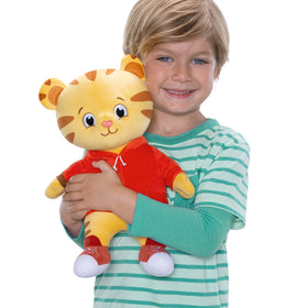 Daniel Tiger's Neighborhood plush in red hoodie, ideal for hugs and imaginative play.