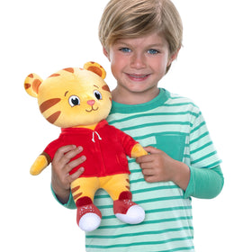 Daniel Tiger's Neighborhood plush seated pose, perfect for storytelling and cuddles.