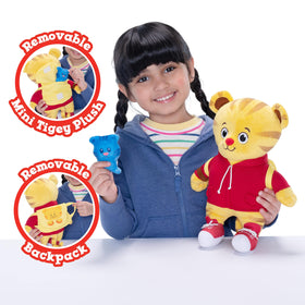Daniel Tiger's Neighborhood plush with music and sounds for interactive play.