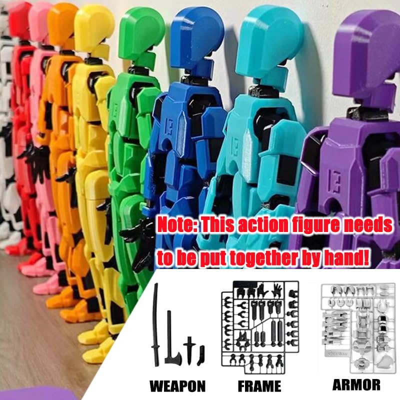DANONI Titan13 movable joints enable dynamic posing.