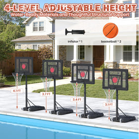 Danrelax included basketball for immediate poolside fun