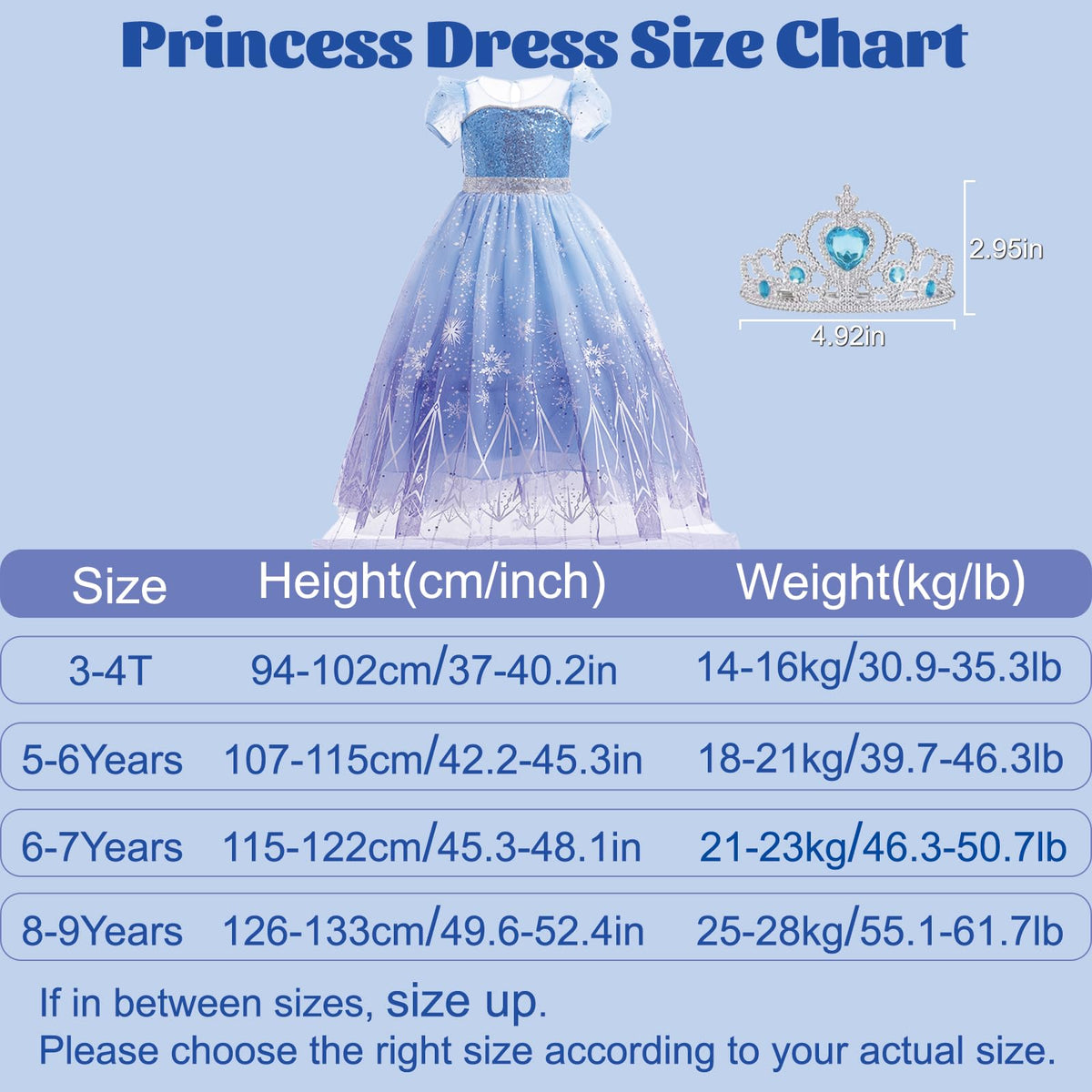 Danvren princess dress perfect for birthday, cosplay, or holiday gift ideas