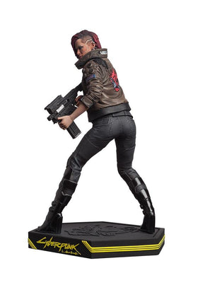 Dark Horse Comics Cyberpunk 2077 V-Female figure rifle included for action-ready posing.