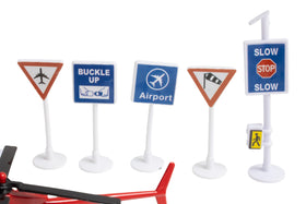 Daron Delta airport barricades and safety signs add realistic play cues.