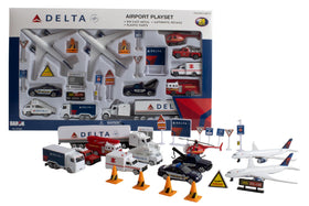 Daron Delta airport two-delta-airliners for imaginative play and collectible display.