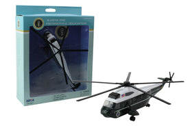 Daron Marine One VH-3D helicopter with moving rotors for imaginative play.
