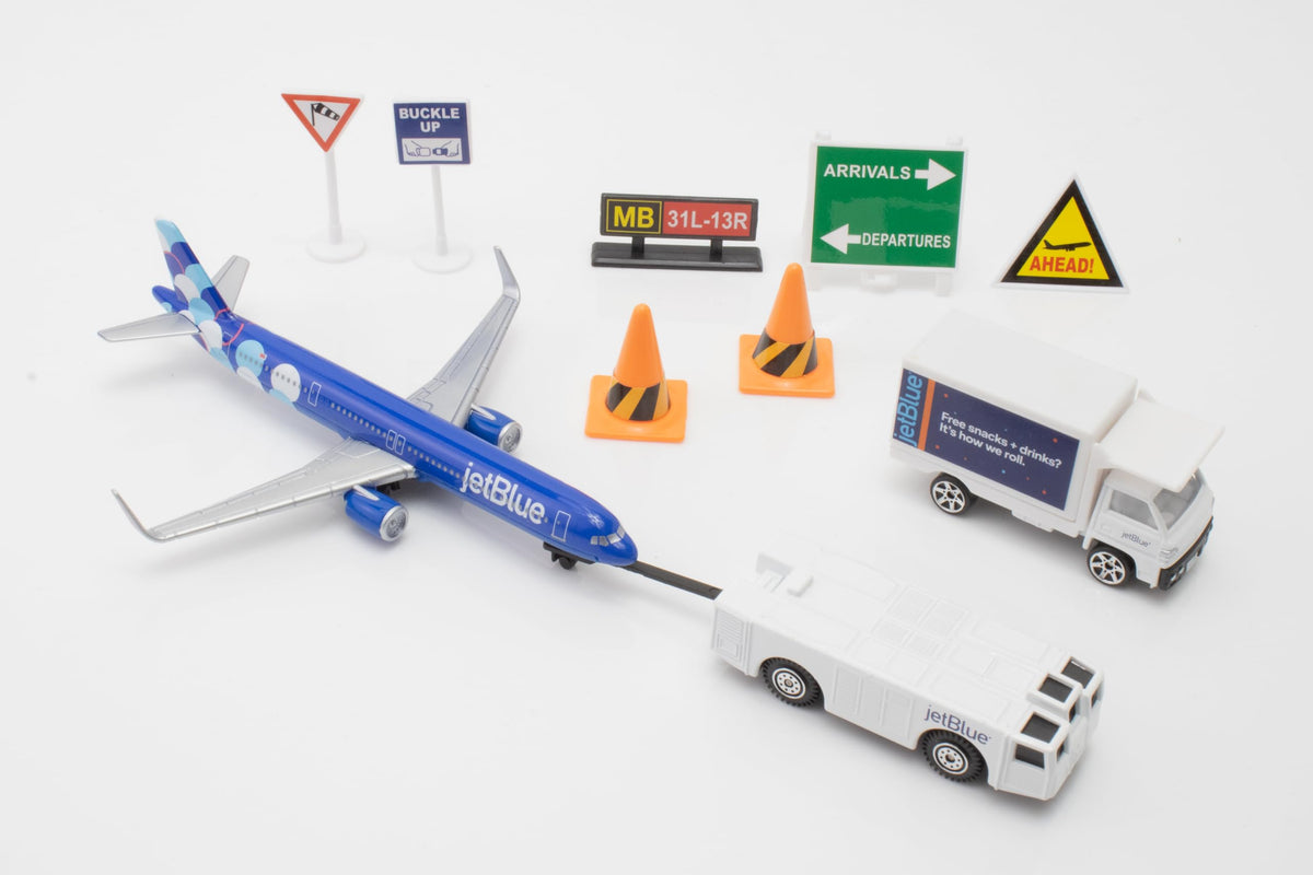 Daron safety cones and signs for authentic airport safety cues.