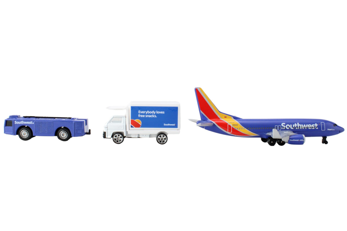 Daron Spirit airport playset packaging showing complete set for shelf display.