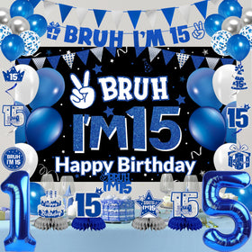 DARUNAXY Bruh I’m 15 cake topper crowns the cake