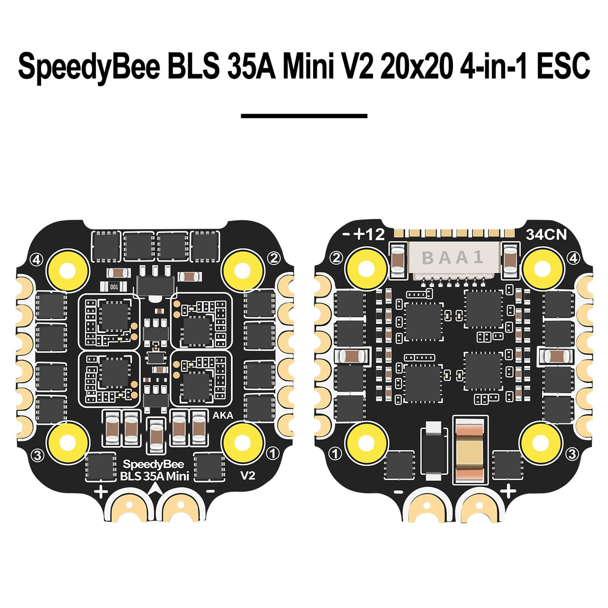 DashRC SpeedyBee F405 Mini dual BEC outputs layout, flexible power for FPV gear.