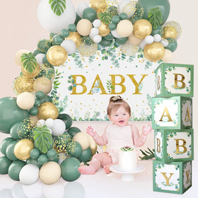 DataMoon gold confetti balloons adding festive highlights