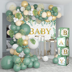 DataMoon sage green leaves decor enhancing natural woodland vibes