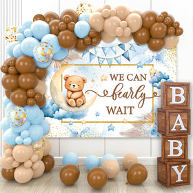 Datamoon We Can Bearly Wait baby boxes with letters for personalized decor.