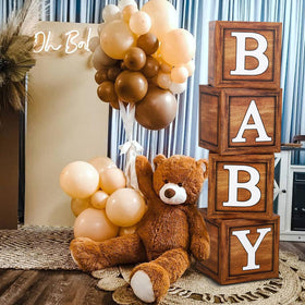 DataMoon We Can Bearly Wait backdrop creates cozy party vibes.