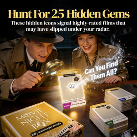 Date Night Brands Movie Night Box is ideal for couples’ date nights with an engaging game.