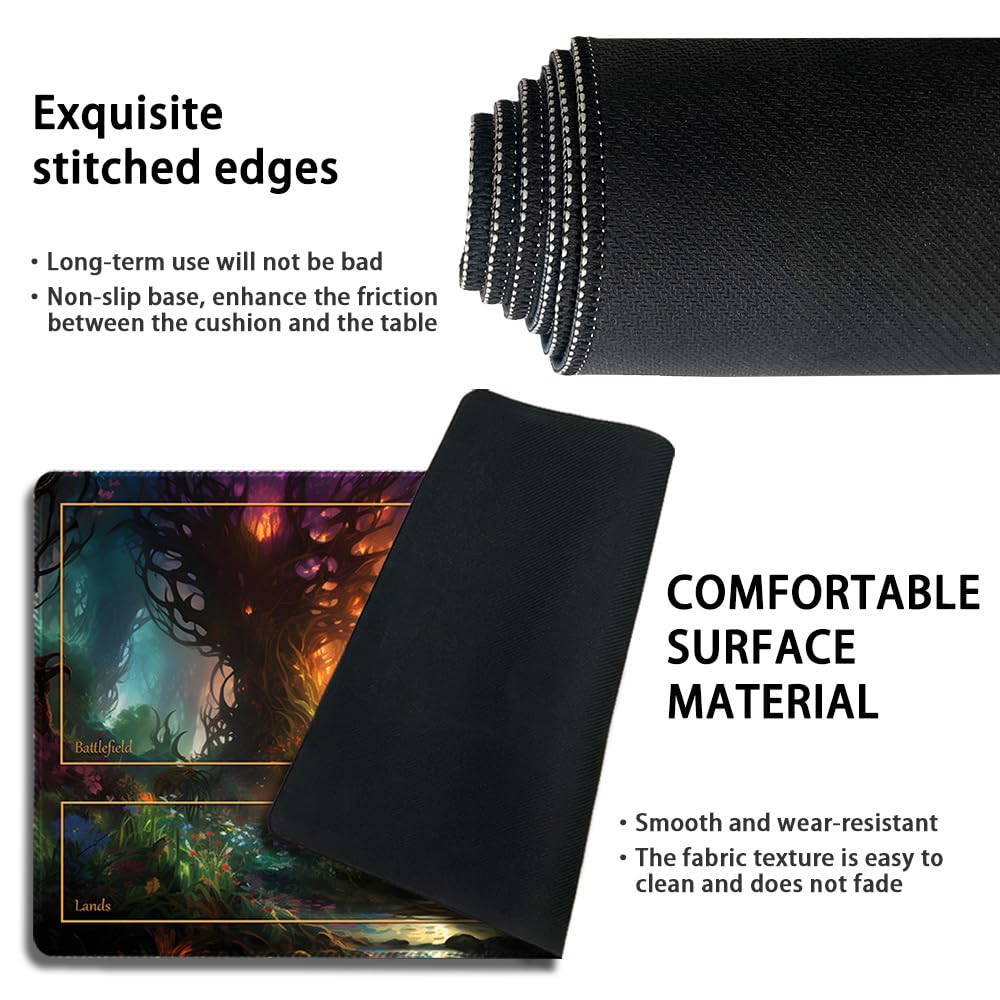 DAUXID 24x14 inch playmat for cards, dice, and tokens on any table