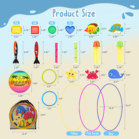 DAUXONE diving rings offer safe color challenges for kids
