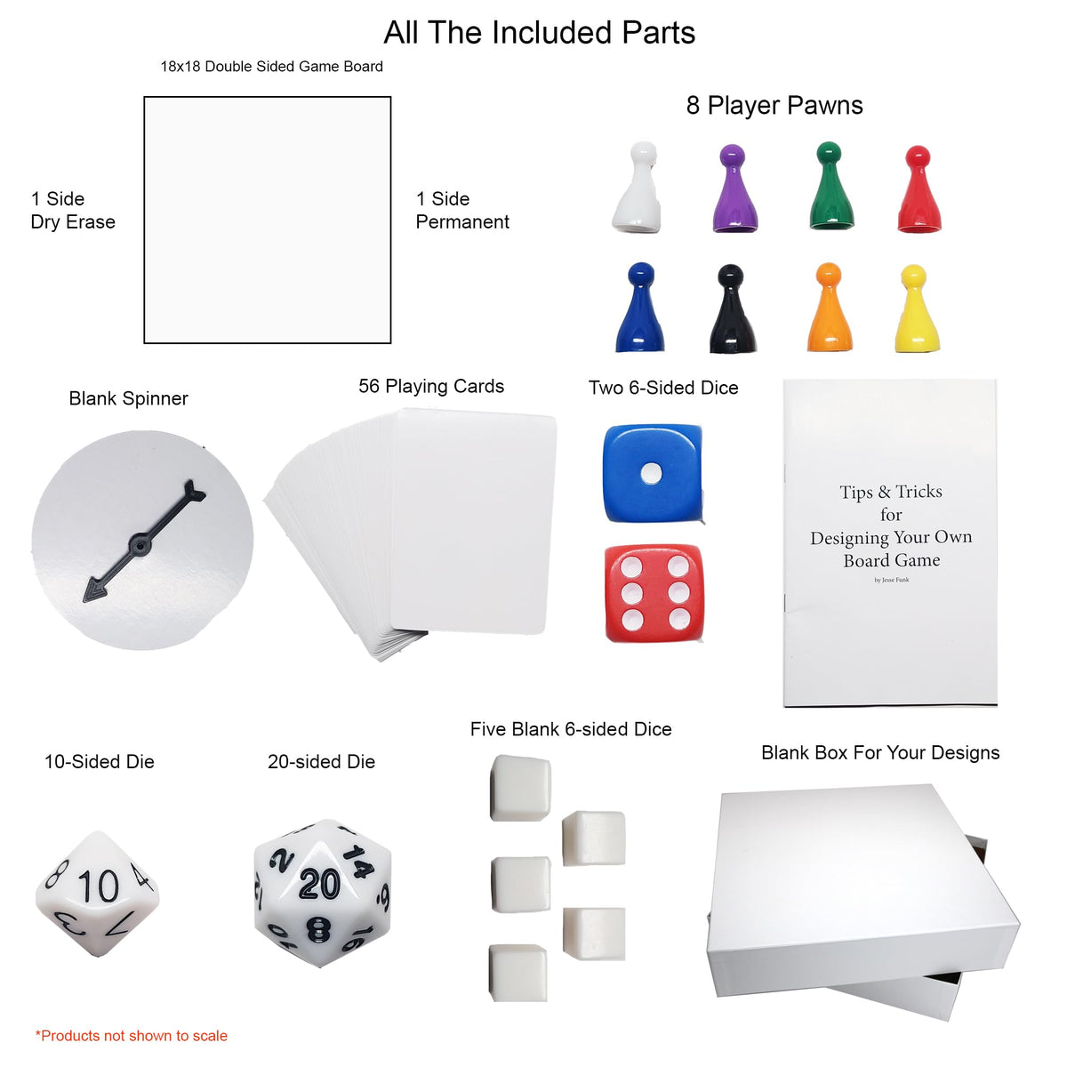 Da Vinci's Room kit: pawns for player tokens and scenario setup