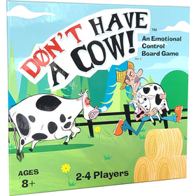da Vinci's Room Don't Have a Cow board game layout guiding kids through ABCD steps for emotion awareness