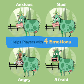 da Vinci's Room Don't Have a Cow cow pieces help kids identify emotions during play