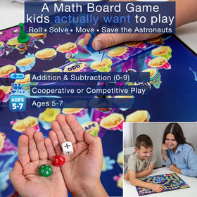 da Vinci's Room Sums in Space players collaborating around table during gameplay
