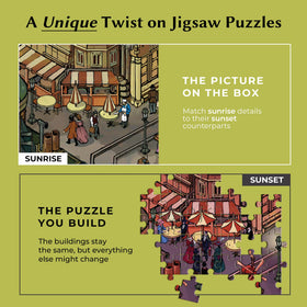 da Vinci's Room Sunrise-to-Sunset 1000-piece puzzle enhances focus and patience during weekend breaks.