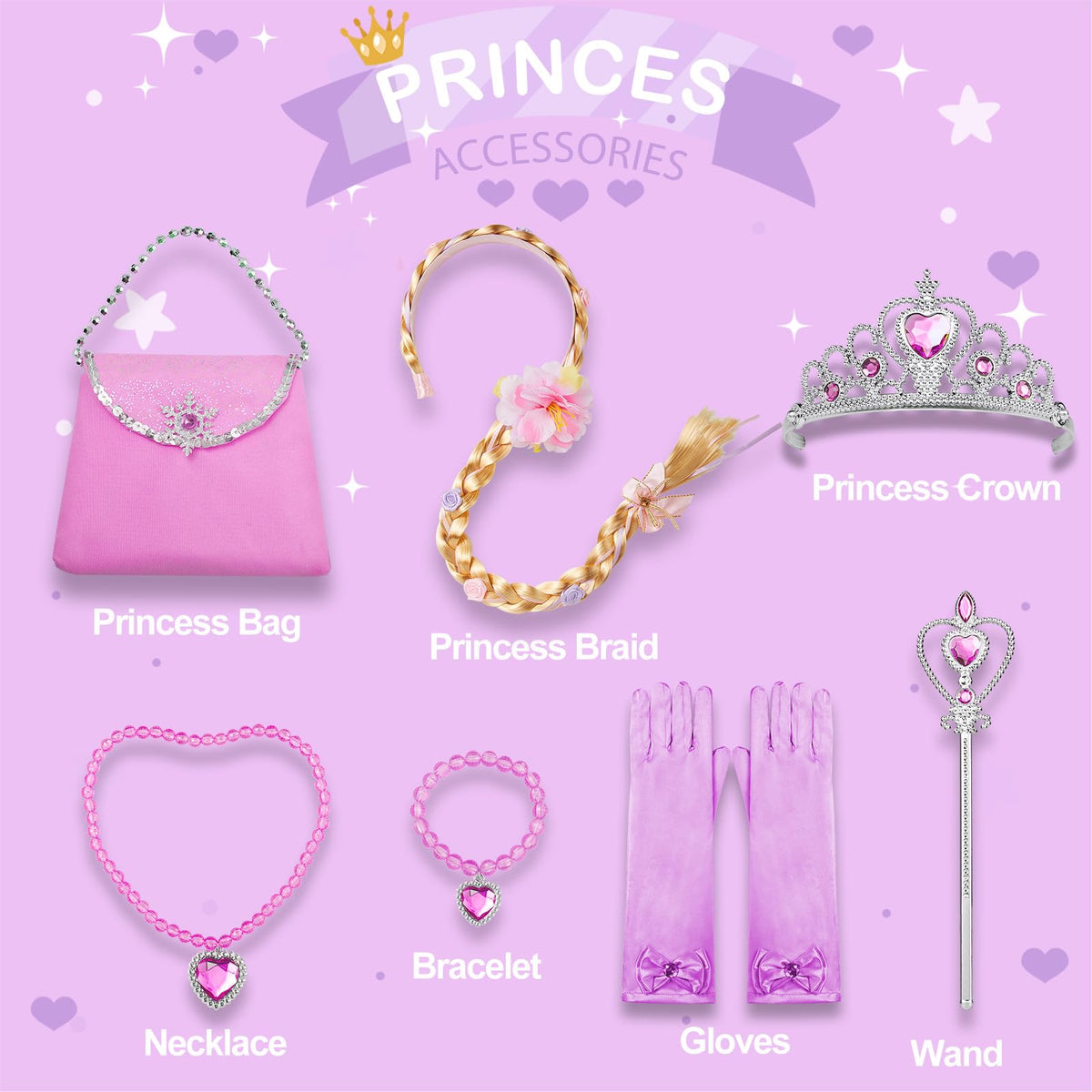 Davvew LED-lit princess dress ready for birthday party or wedding celebrations.