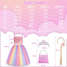 Davvew complete princess accessory set for dress-up fun