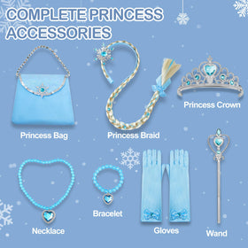 Davvew accessories include crown and wand for princess play