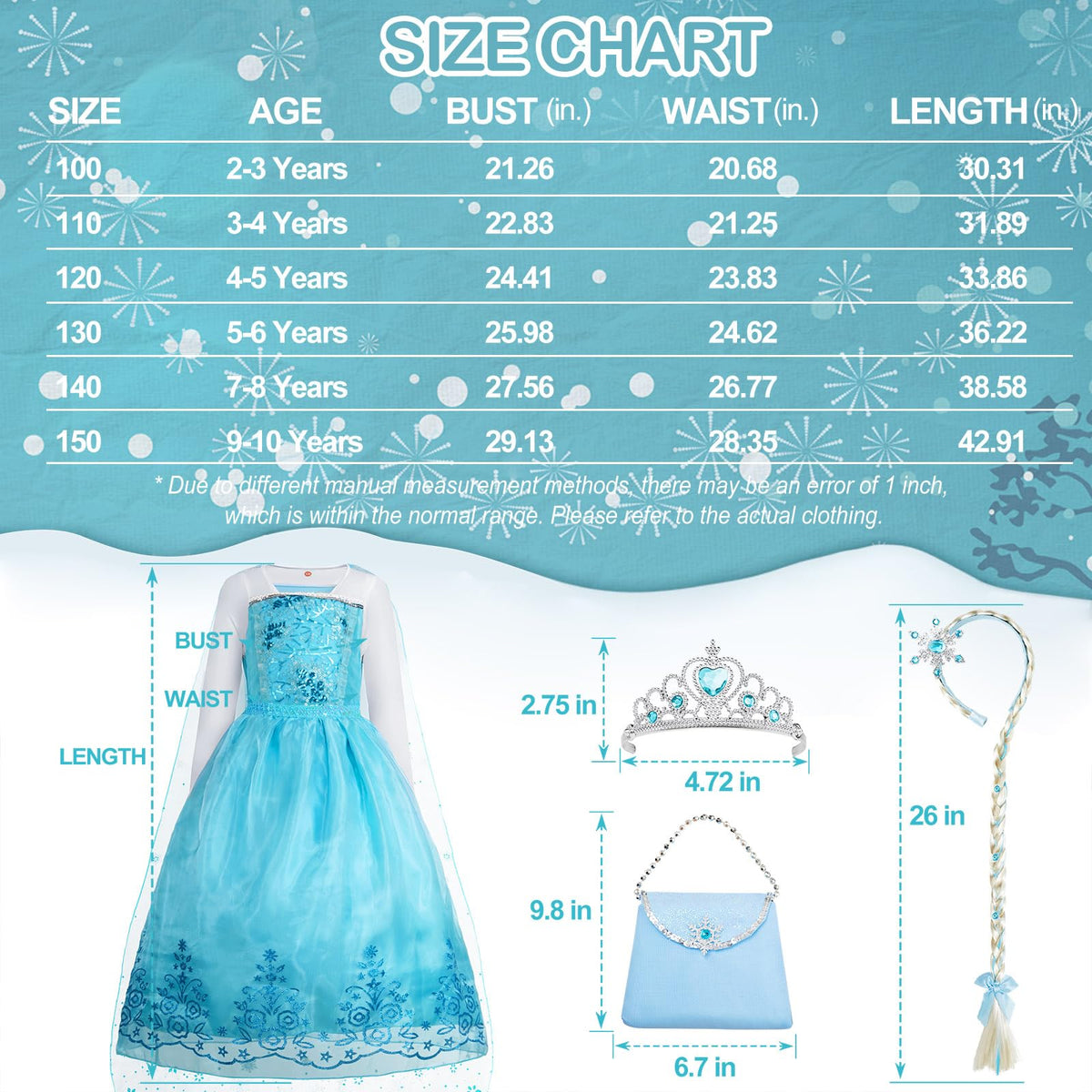Davvew Princess Dress Layered gauze skirt offers soft, comfortable wear.