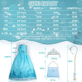 Davvew Princess Dress soft gauze layers ensure comfortable twirls