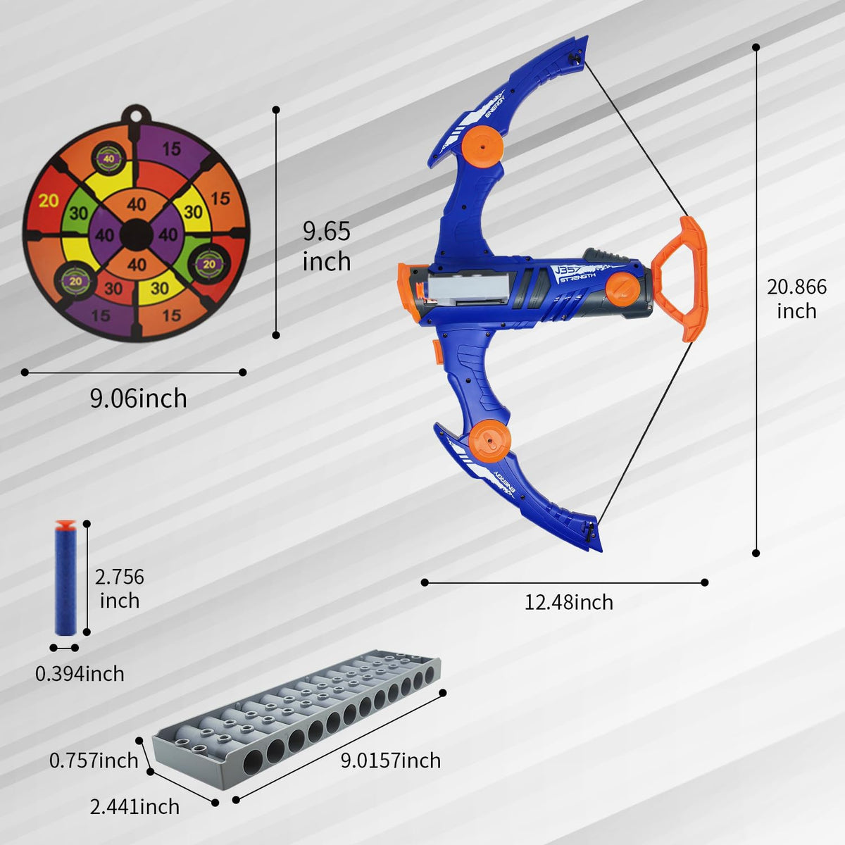 Dawnuph foam darts compatible with Nerf for safe, extended play.